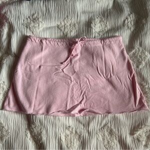 American Apparel Pink Mini / Micro Sweatshirt Skirt, size large